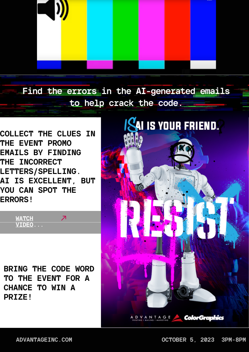 advantage event code